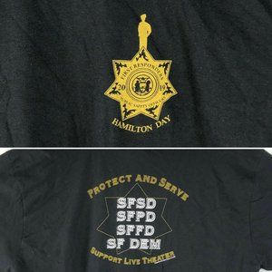 Hamilton Day 2019 First Responders SFPD T-Shirt XL
